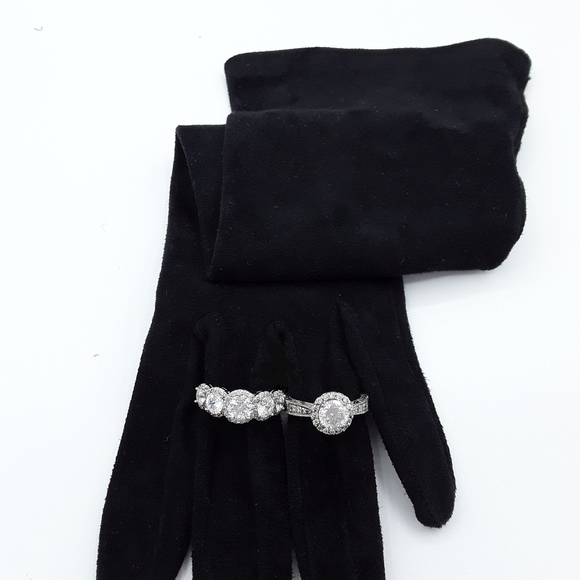 Silver rings with cubic zirconia - Picture 3 of 7